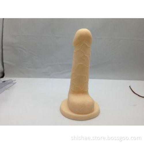 Flesh Silicone Strap On Dildos With Battery , Adult Sex Toy